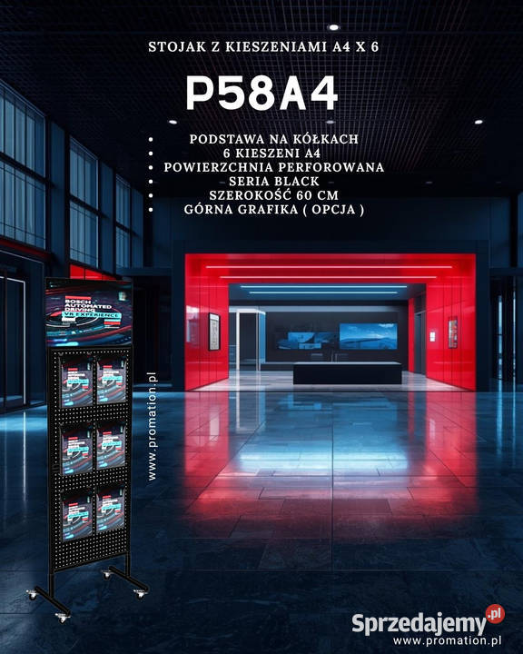 Mobilny stojak perforowany 6xA4 P58A4 hybryda mazowieckie sprzedam