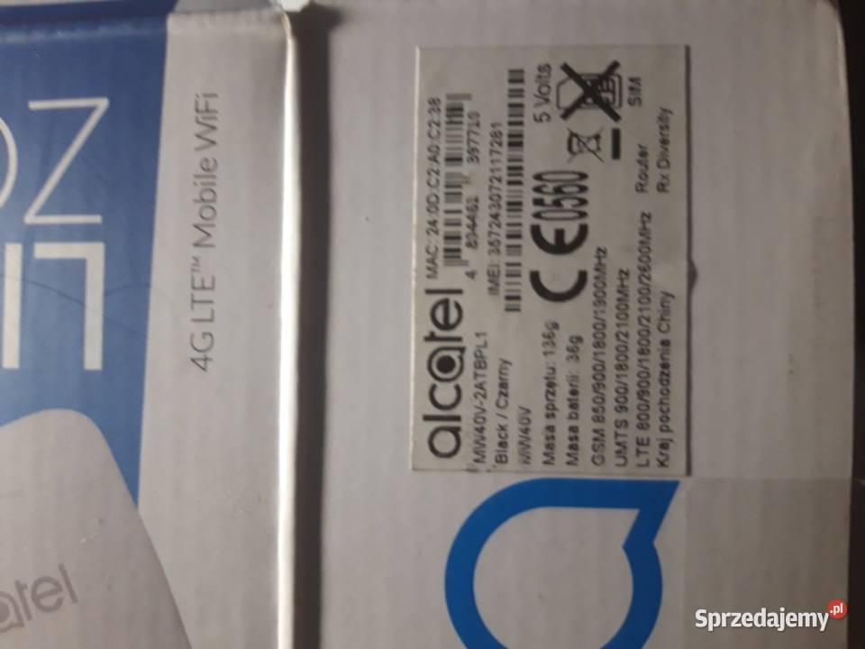 ROUTER mobilny ALCATEL 4G LTE Andrespol