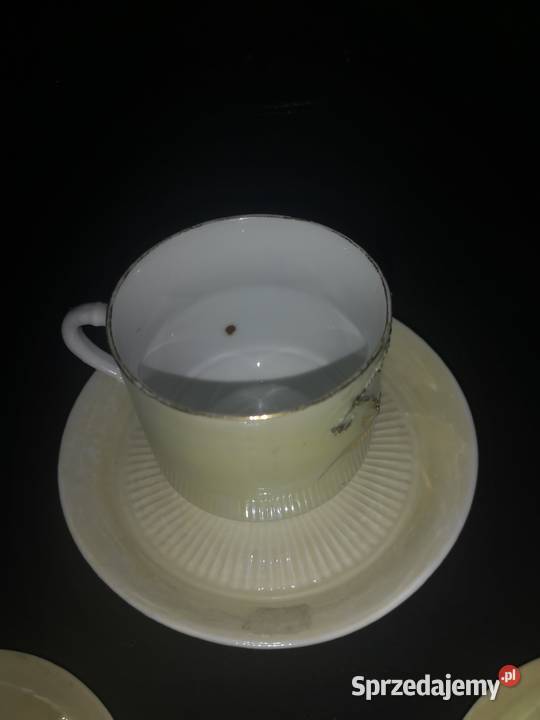 Filizanka opalizowana z wypuklym dekorem pomorskie Gdańsk