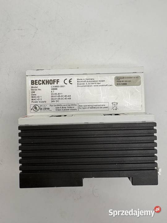 Beckhoff CPU Modul CX90000001 CX9000N000 brak mazowieckie Warszawa