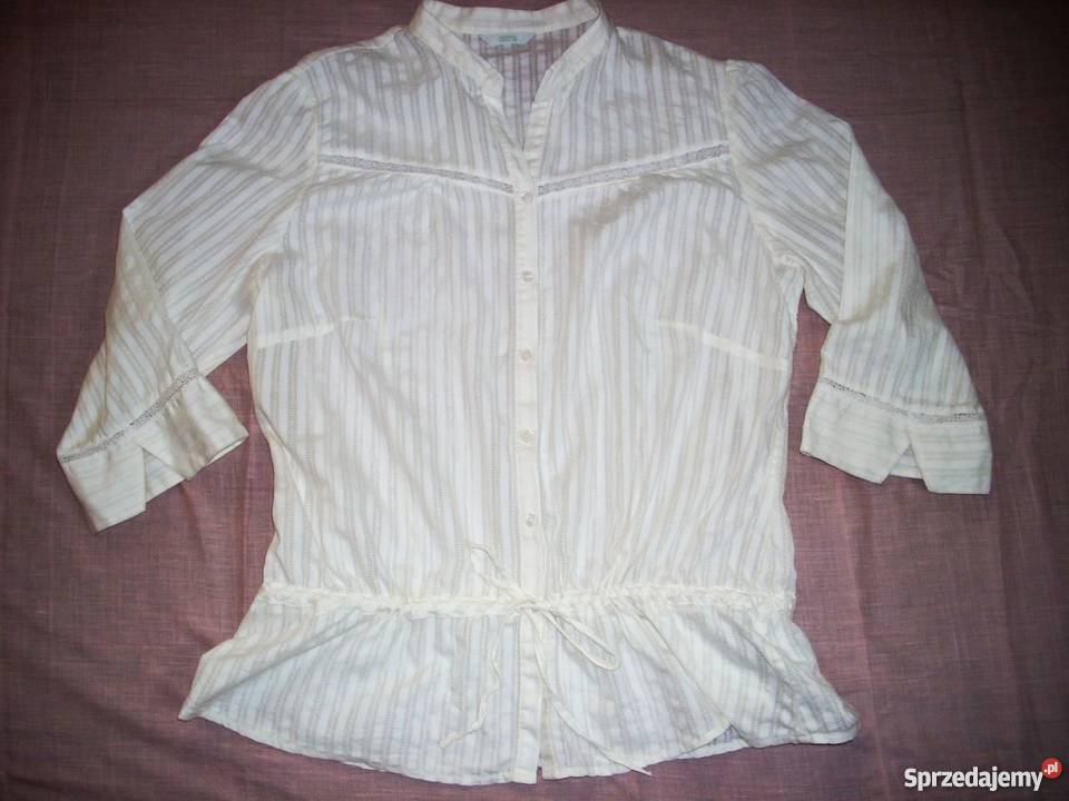 MarksSpencer Koszula Kremowa Bawełna 46 48 Nowy Sącz