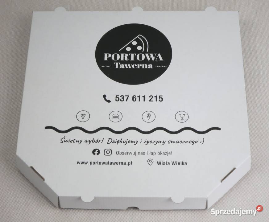 Kartony pudełka na pizzę z nadrukiem Lublin sprzedam
