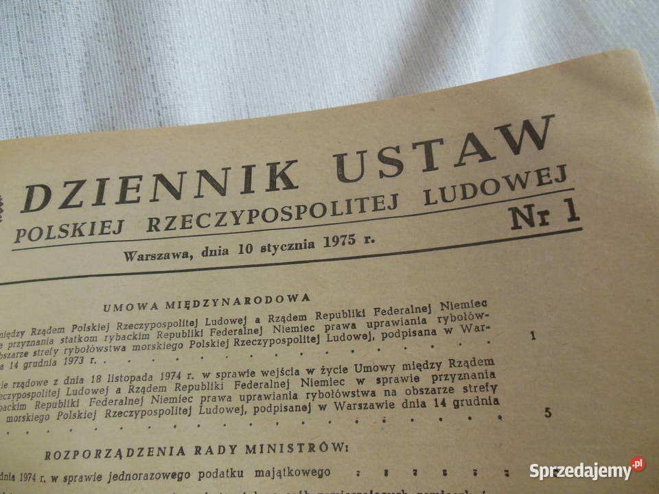 Dziennik Ustaw PRL 1975 R. Kielce - Sprzedajemy.pl