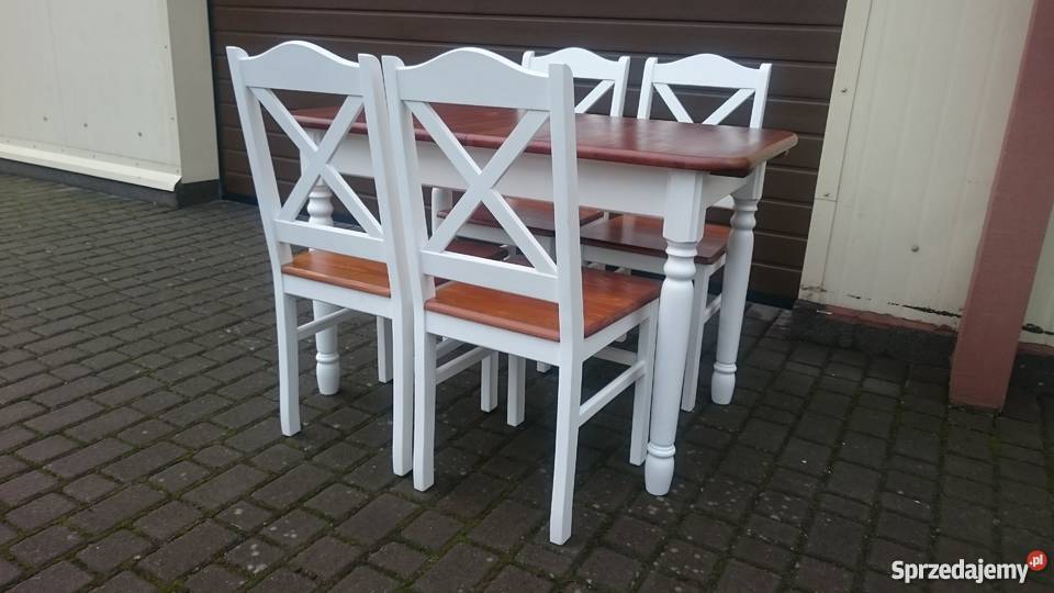 Krzesło skandynawskie prowansalskie krzyż Starogard Gdański