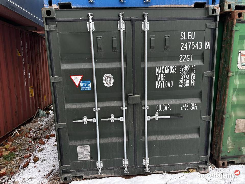 KONTENER MORSKI 20 DV ONE WAY NOWY MAGAZYNOWY Wrocław