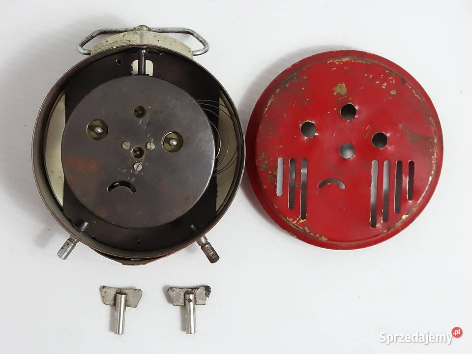 Kultowy Budzik RUHLA Vintage PRL NRD Design Biłgoraj