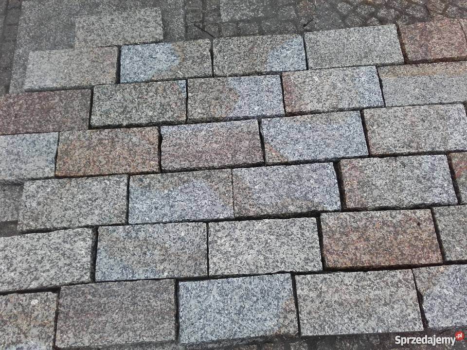 Kostka granit15x30x6 z płyt szaroruda