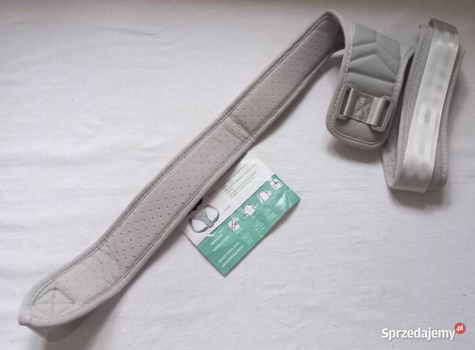 Korektor postawy Pas regulowany Szary r L Unisex