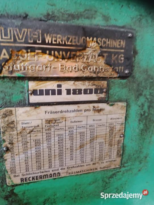 Frezarka do metalu RECKERMANN Michałowice