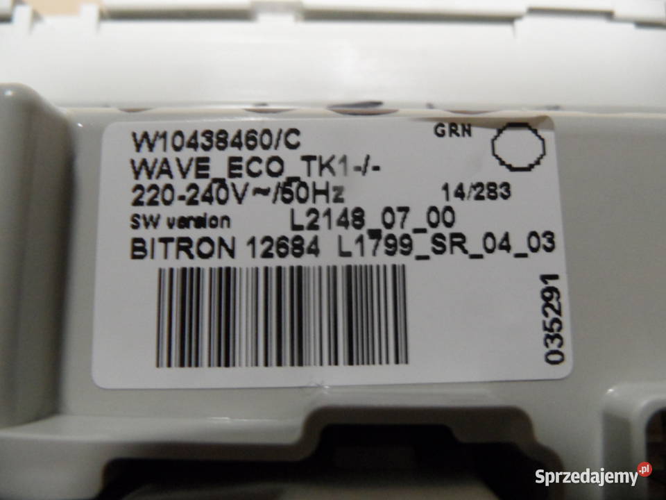 programator pralki whirlpool AWE73360P