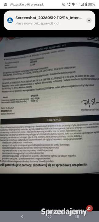 Sprzedam myjkę ciśnieniowa sprzedam