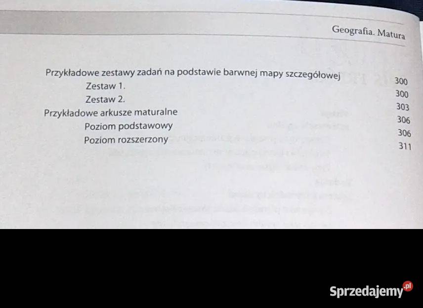 Geografia Poziom podstawowy i rozszerzony Matura miękka Chełm sprzedam