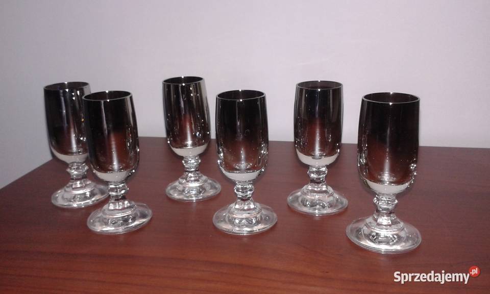 Kieliszki do wódki szkło dymione 6