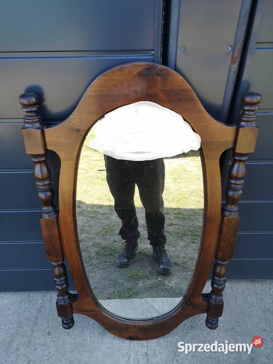 Stare drewniane lustro Aleksandrów Łódzki