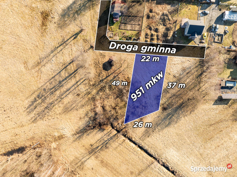 Działka budowlana Borek 951 ar Media