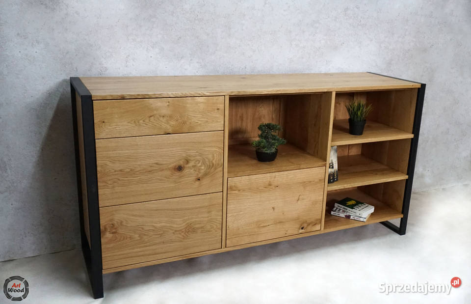 Komoda loftowa komoda z litego dębu Nowy Sącz