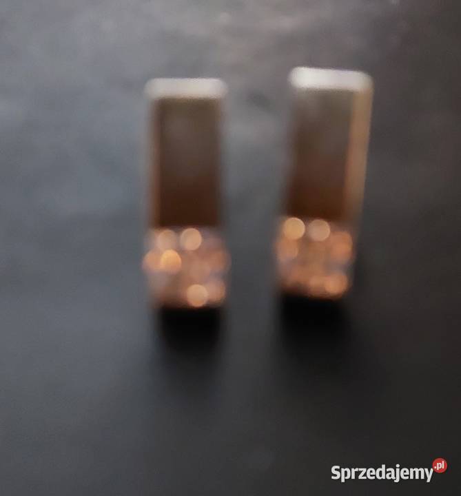 Kolczyki srebro 925 wkręty z cyrkonią stare dolnośląskie Wrocław sprzedam