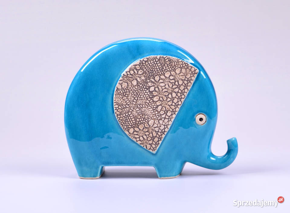 Słoń ceramiczny figurka słonia rzeźba słonia Dekoracje i ozdoby Radom sprzedam
