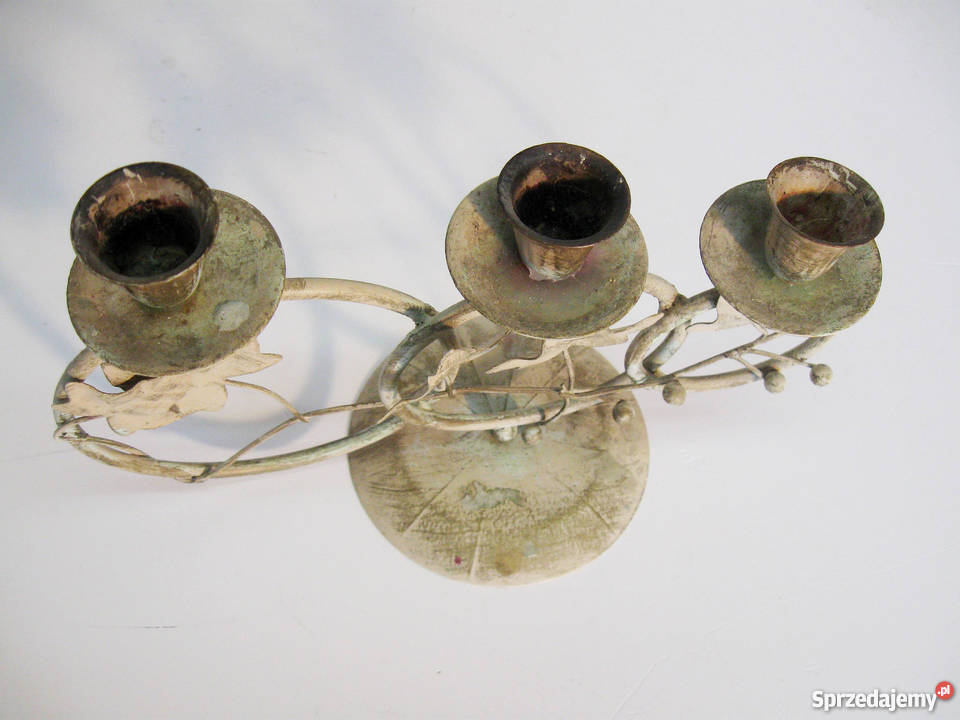 Świecznik Stylowy metal Szczecinek sprzedam