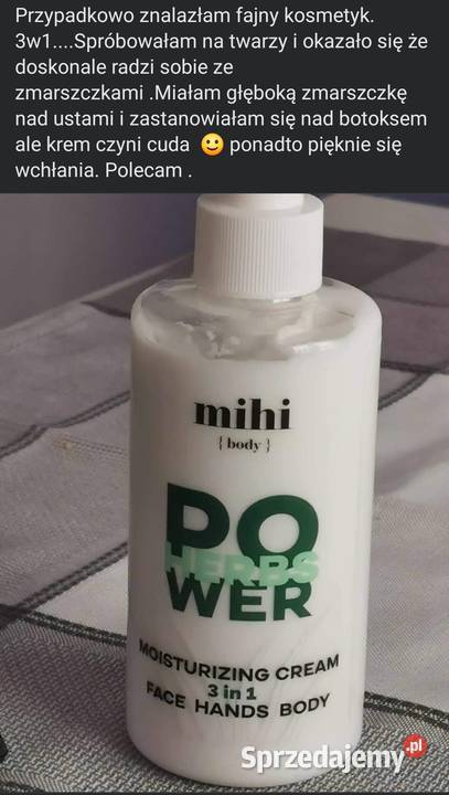 Nawilżający krem 3 w 1 Twarz Dłonie Ciało Aloes podlaskie Hajnówka