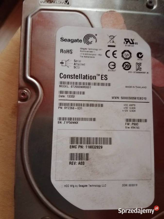 dysk twardy seagate sas 2 tb Szczekociny