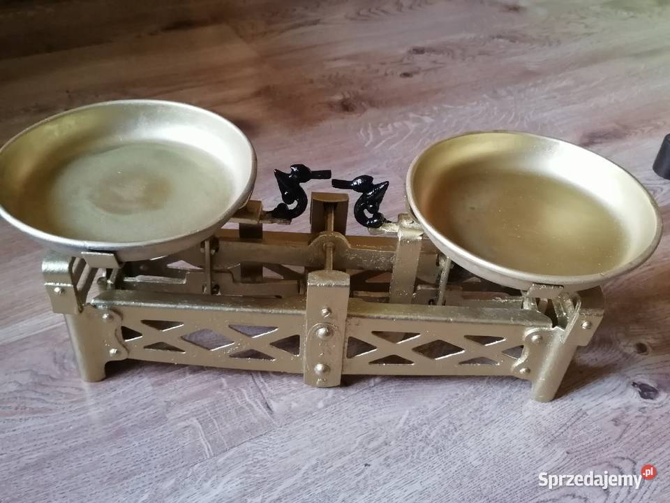 Stara waga szalkowa Wyposażenie wnętrz małopolskie Kraków