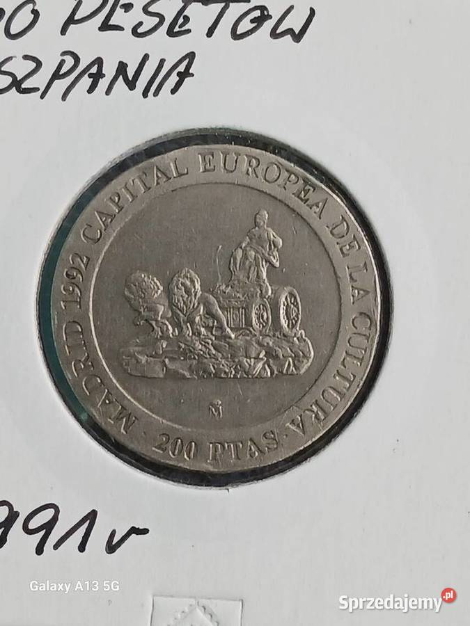 200 Pesetów Hiszpania 1991 r Konin