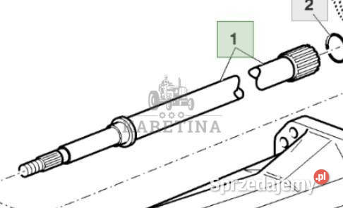 John Deere 6230 6630 Wał Napędowy Przedniej Osi Jastrzębniki