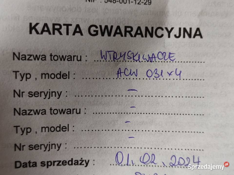 Wtrysk wtryskiwacze lpg AC W031 BFC komplet 4 Skoczów