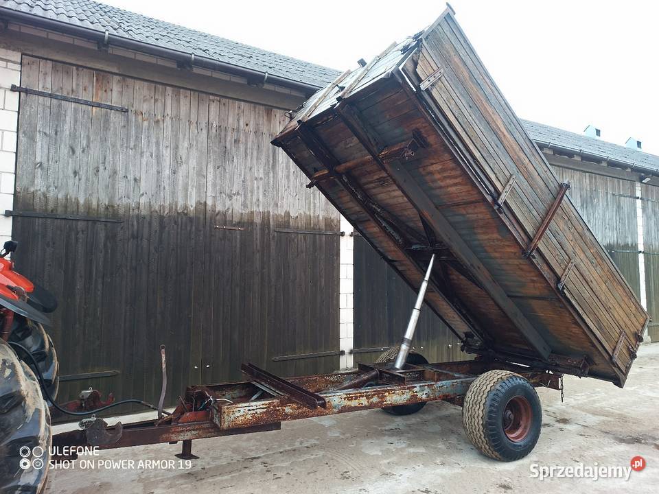 Przyczepa wywrotka 6t na 3 strony z hamulcem Agromasz mazowieckie
