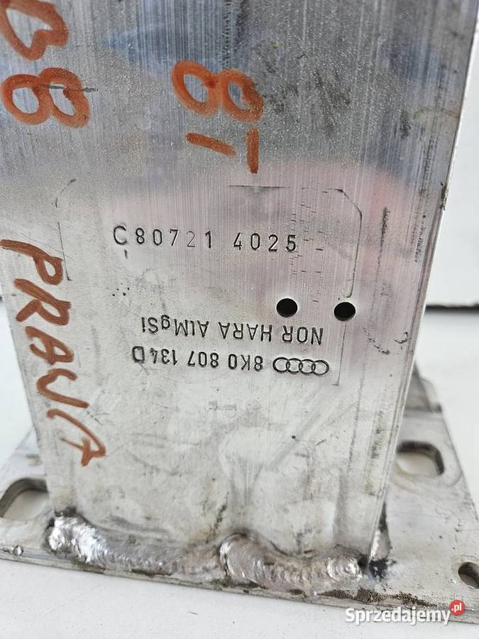 AUDI A4 B8 8K0 A5 8T0 STREFA ZGNIOTU PRAWA wielkopolskie Międzychód