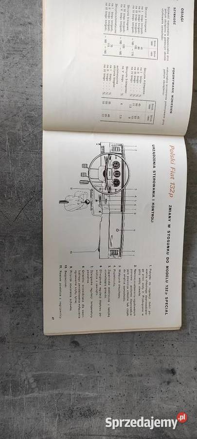 Instrukcja Polski Fiat 132p Specjal POLMO FSO Pozostałe łódzkie Łowicz
