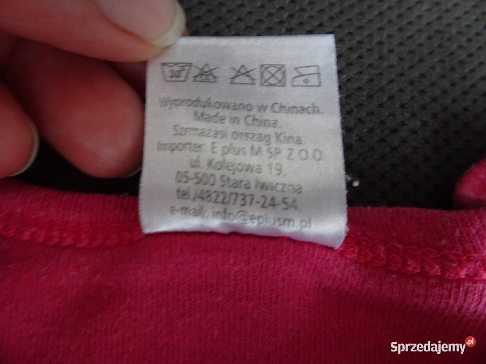 Różowe body dziewczęce rozmiar 62 Warszawa