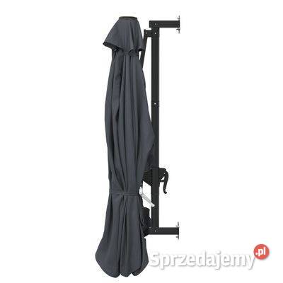 vidaXL Parasol ścienny na metalowym
