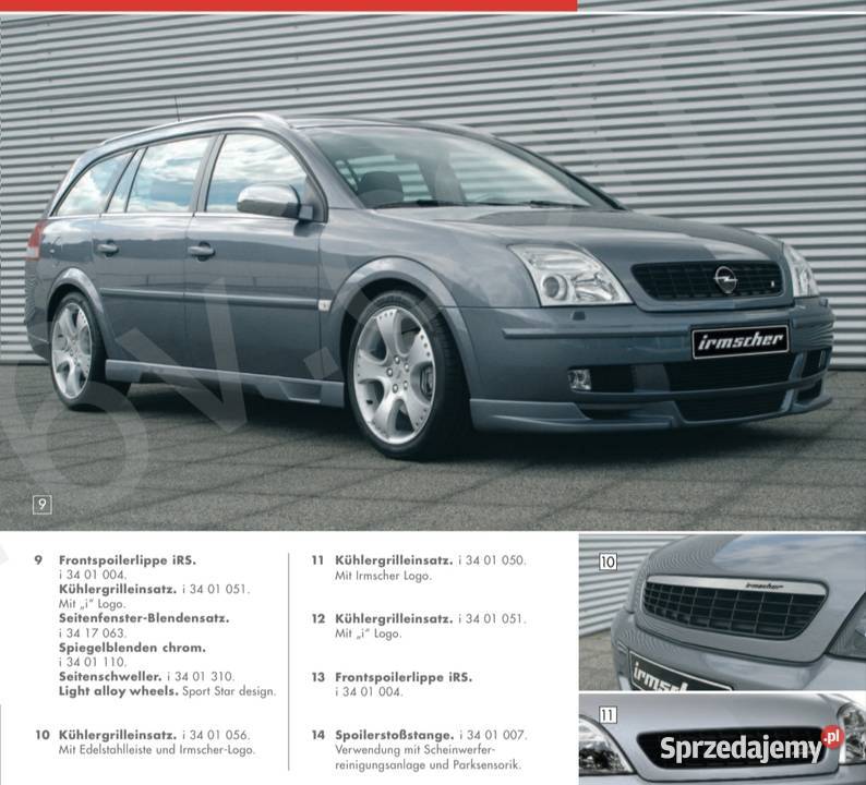 Dokładka irmscher vectra c i 34 01 004 Brzeg Dolny sprzedam