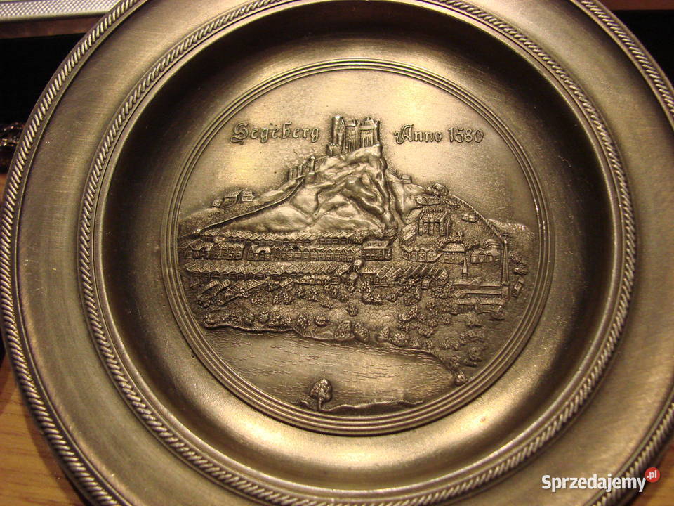 cynowe talerzyki podkładki