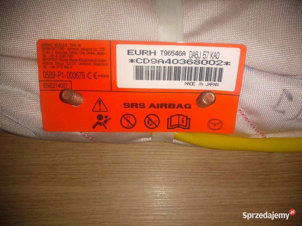 Air Bag fotela prawy przód Mazda CX 3 DK osobowe Lublin