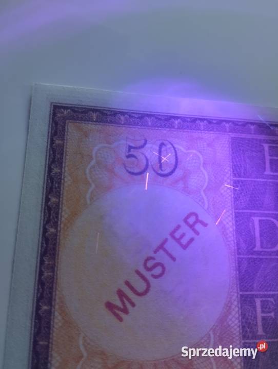 WOLNE MIASTO GDAŃSK 50 gulden 1937 UNC MUSTER Białystok