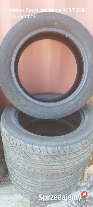 Opony Mabor Sport Jet letnie 20555R16 Bieżnik 35 sprzedam