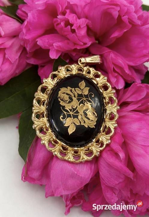 Vintage Limoges France Porcelanowy wisiorek z sprzedam