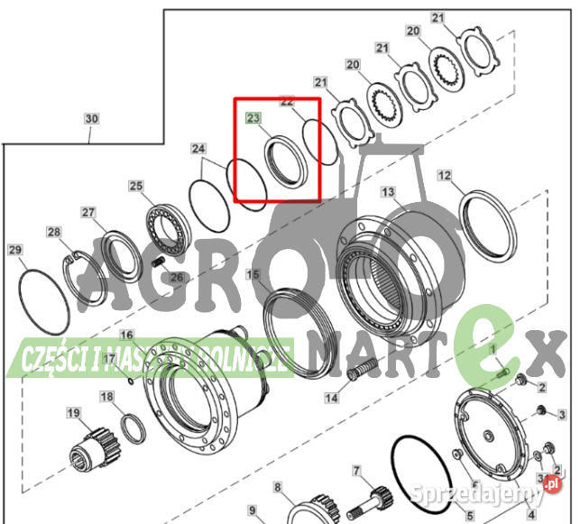 N302140 PODKŁADKA DYSTANSOWA JD Pozostałe Wichrów