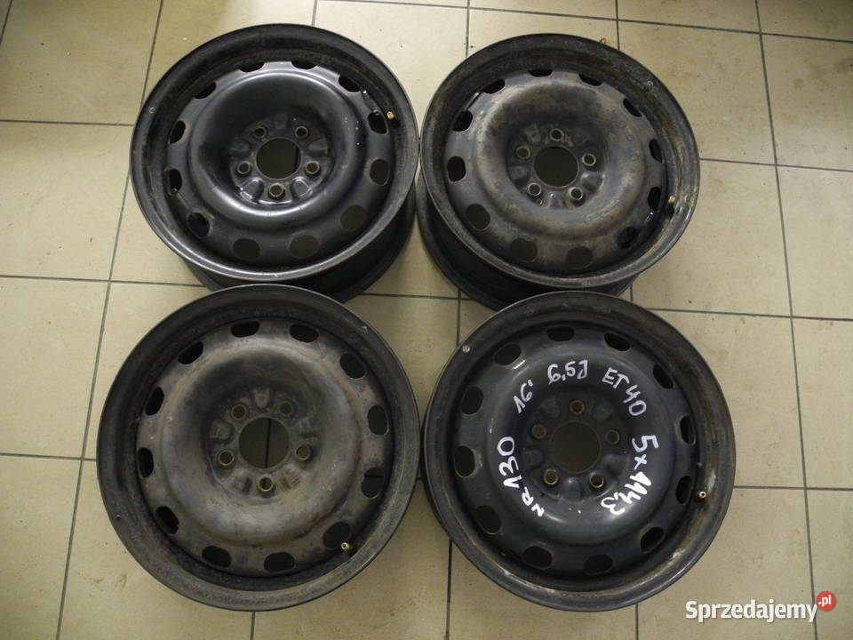 KOMPLET FELG STALOWYCH 16 5x1143 ET40 65J Trzebnica