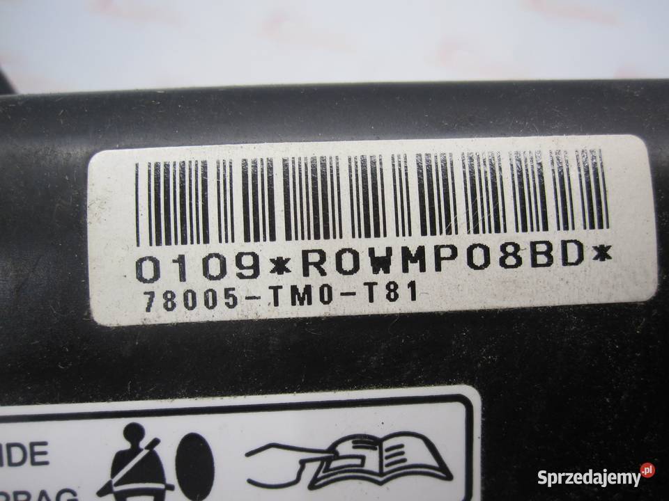 AIRBAG PODUSZKA FOTELA LEWA 78005TM0T81 HONDA osobowe Kielce