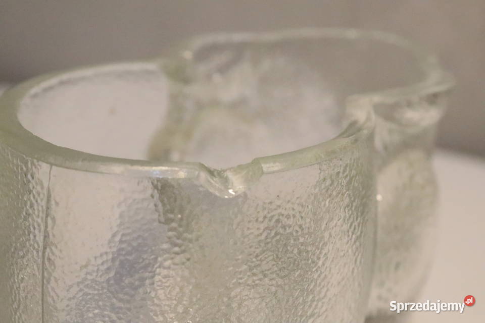 Szklany królik z jajkiem PRL bombonierka Wrocław sprzedam