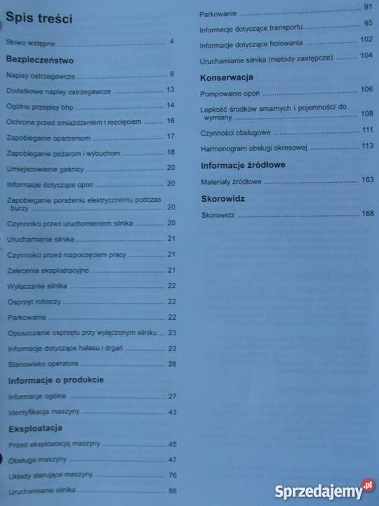 INSTRUKCJA OBSŁUGI DTR CATERPILLAR 428 E i iNNE Pozostałe Szczecin sprzedam
