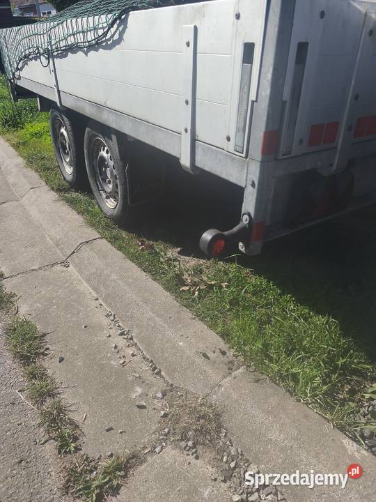 Przyczepka dwuosiowa aluminiowa 2000 Burtowe i plandeki mazowieckie Węgrów