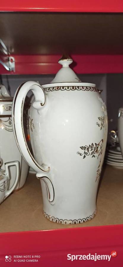Dzbanek KPM Germany Kwiaty złote Sygnatura z lat Porcelana i szkło Gdańsk sprzedam