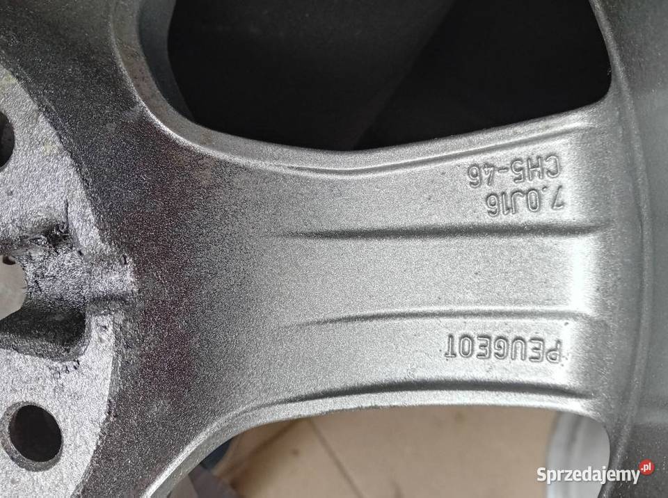 Peugeot 508 Felgi aluminiowe 5x108 16 idealne Samochodowe Częstochowa sprzedam