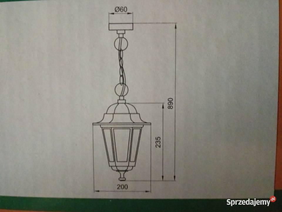 Lampa wisząca EL270HG czarna Oświetlenie