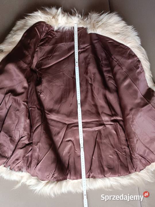 Naturalne futro z długim włosem vintage Otwock